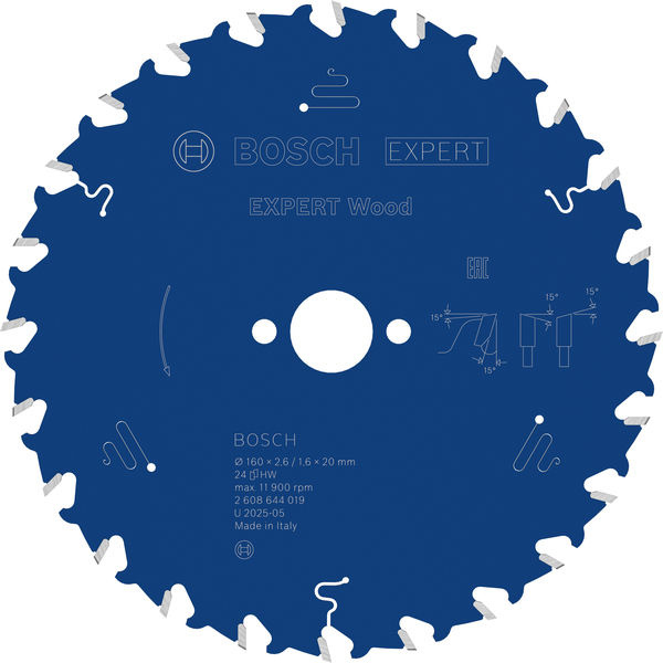 Pilový kotouč EXPERT Wood, 160 × 2,6/1,6 × 20 mm, T24