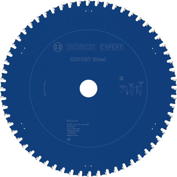 Pilový kotouč EXPERT Steel, 254 × 2,6 × 25,4 mm, T60