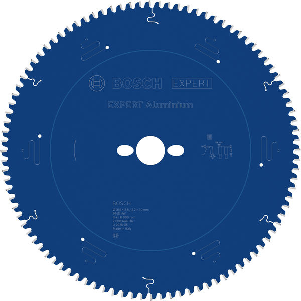 Pilový kotouč EXPERT Aluminium pro okružní pilu, 315 × 2,8/2,2 × 30 mm, T96