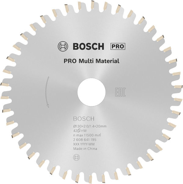 Pilový kotouč PRO Multi Material pro okružní pilu, 130 × 2 × 20 mm
