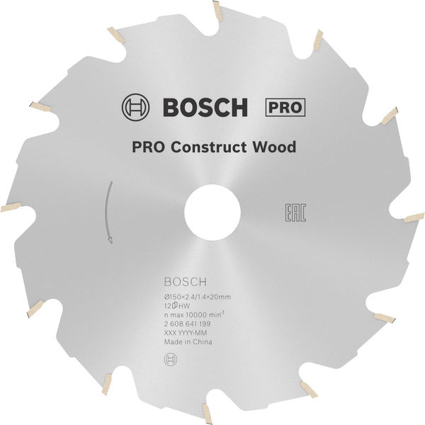 Pilový kotouč PRO Construct Wood pro okružní pilu, 150 × 2,4 × 20 mm