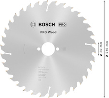 Pilový kotouč PRO Wood pro okružní pilu, 216 × 2,6 × 30 mm, T34