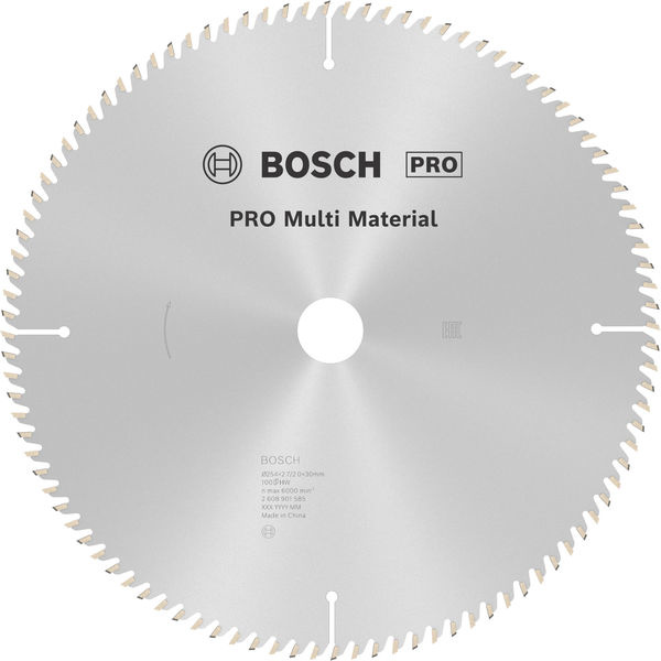 Pilový kotouč PRO Multi Material pro okružní pilu, 254 × 2,7 × 30 mm, T100