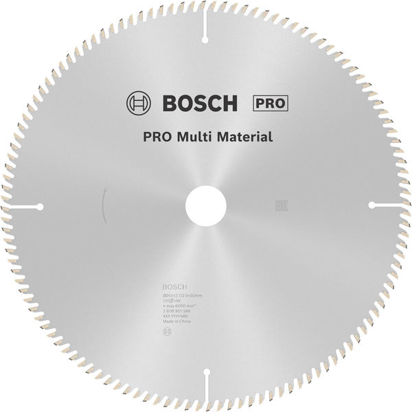 Pilový kotouč PRO Multi Material pro okružní pilu, 254 × 2,7 × 30 mm, T120