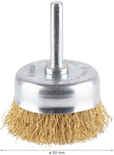 Hrncový kartáč PRO Multi Material clean, rovná stopka, 50 × 0,2 mm