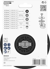 Podložný talíř PRO tvrdý, 125 mm, X-Lock