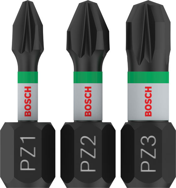 Bit PRO PZ Impact, PZ1 × 25, PZ2 × 25, PZ3 × 25 mm, 3 ks