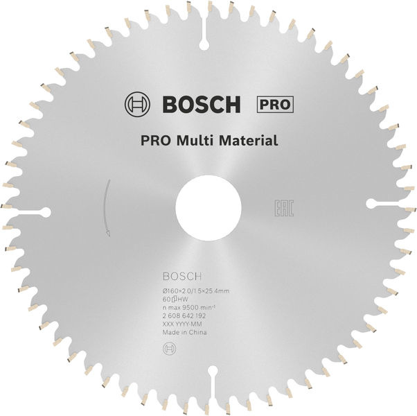 Pilový kotouč PRO Multi Material pro okružní pilu, 160 × 2 × 25,4 mm