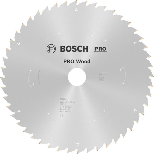 Pilový kotouč PRO Wood cordless pro akumulátorovou okružní pilu, 254 × 2,2 × 30 mm, T48