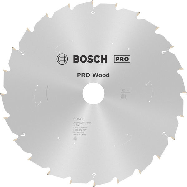 Pilový kotouč PRO Wood cordless pro akumulátorovou okružní pilu, 254 × 2,2 × 30 mm, T24