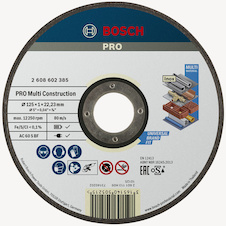 Řezací kotouč PRO Multi Material, 125 × 1 × 22,23 mm