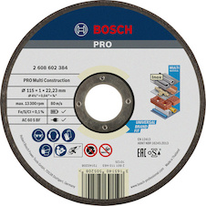 Řezací kotouč PRO Multi Material, 115 × 1 × 22,23 mm