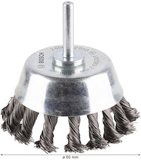 Hrncový kartáč PRO Metal heavy, rovná stopka, 65 × 0,5 mm