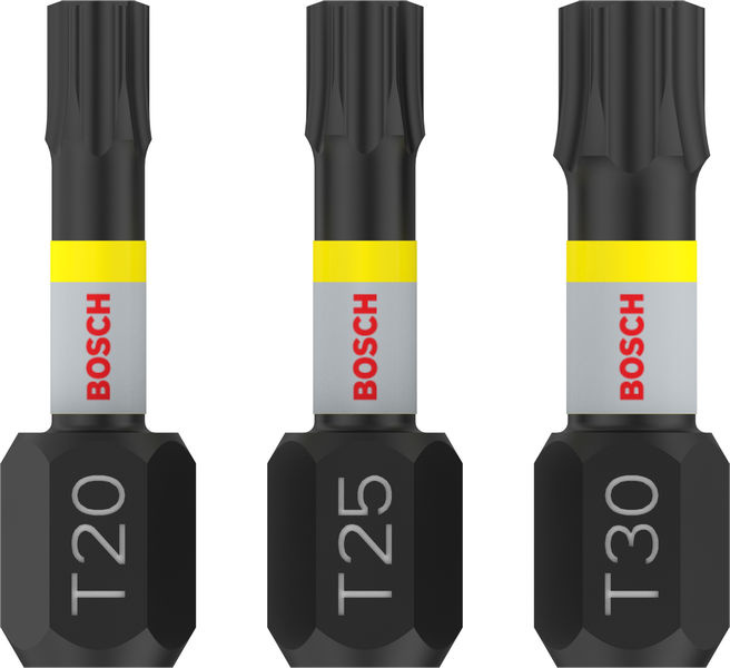 Bit PRO T Impact, T20 × 25, T25 × 25, T30 × 25 mm, 3 ks