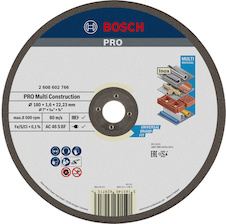Řezací kotouč PRO Multi Material, 180 × 1,6 × 22,23 mm