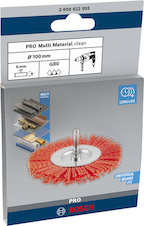 Drátěný kartáč PRO Multi Material clean, rovná stopka, 100 × 1 mm
