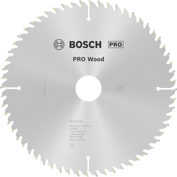 Pilový kotouč PRO Wood pro okružní pilu, 203 × 2,2 × 30 mm
