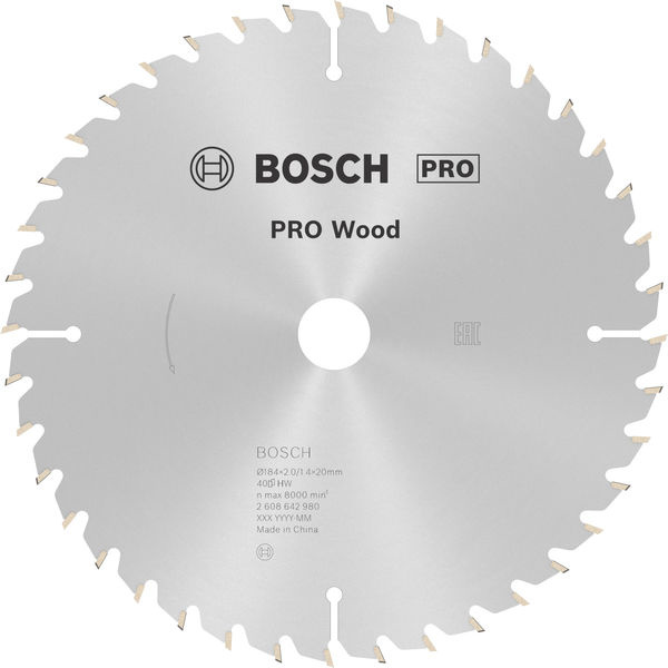 Pilový kotouč PRO Wood pro okružní pilu, 184 × 2 × 20 mm