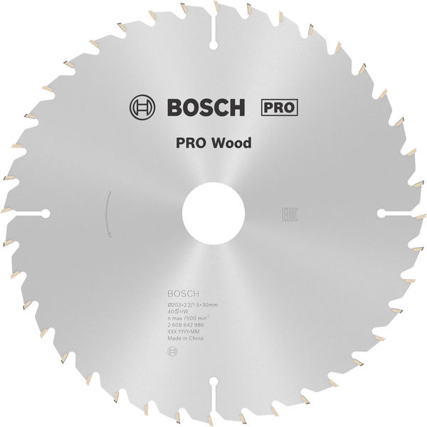 Pilový kotouč PRO Wood pro okružní pilu, 203 × 2,2 × 30 mm