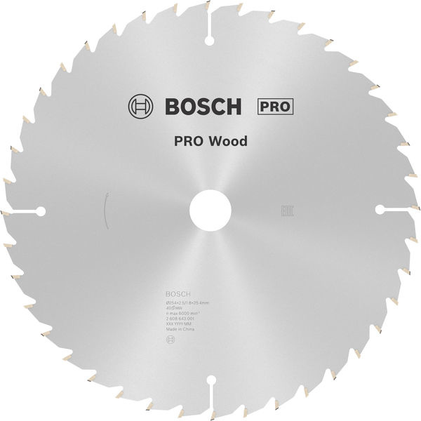 Pilový kotouč PRO Wood pro okružní pilu, 254 × 2,5 × 25 mm
