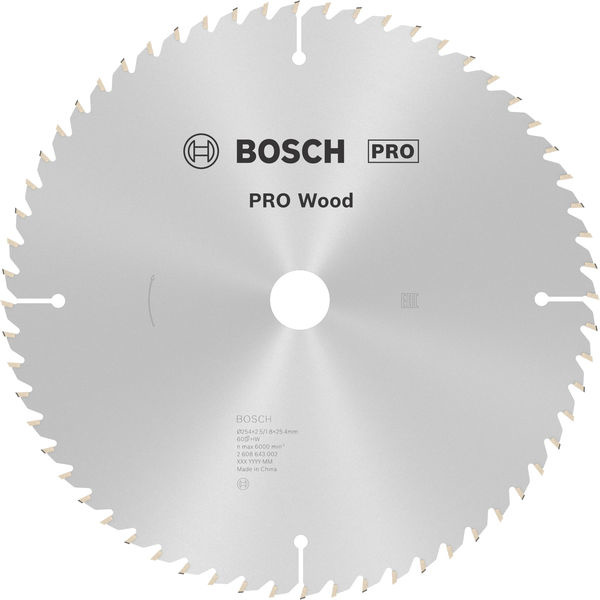 Pilový kotouč PRO Wood pro okružní pilu, 254 × 2,5 × 25 mm
