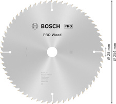 Pilový kotouč PRO Wood pro okružní pilu, 254 × 2,5 × 25 mm