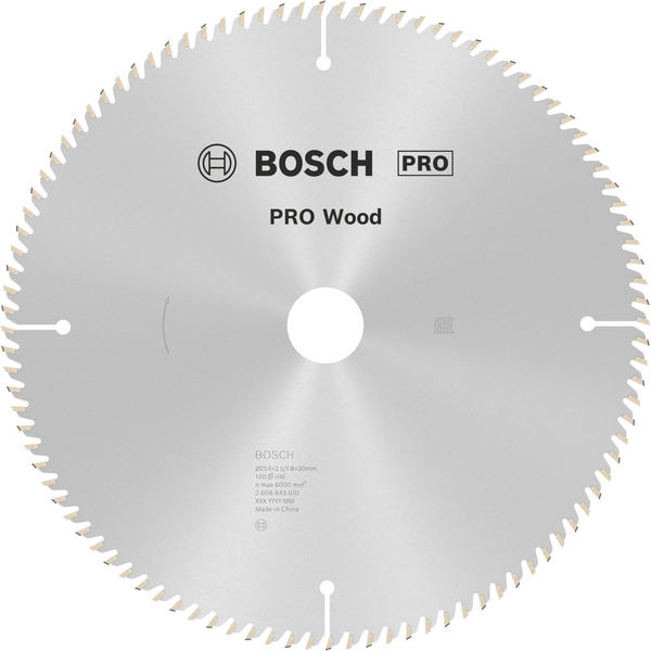Pilový kotouč PRO Wood pro okružní pilu, 254 × 2,5 × 30 mm