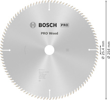 Pilový kotouč PRO Wood pro okružní pilu, 254 × 3 × 25,4 mm