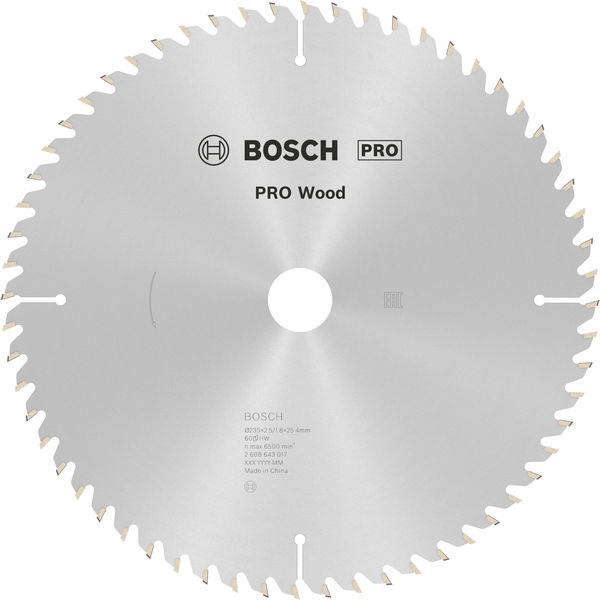 Pilový kotouč PRO Wood pro okružní pilu, 235 × 2,5 × 25,4 mm