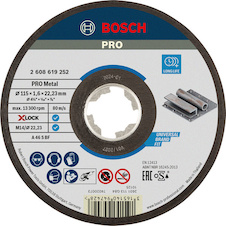 Řezací kotouč PRO Metal, 115 × 1,6 × 22,23 mm, X-Lock