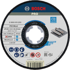 Řezací kotouč PRO Metal, 115 × 2,5 × 22,23 mm, X-Lock, rovný