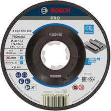 Řezací kotouč PRO Metal, 115 × 2,5 × 22,23 mm, X-Lock, zalomené