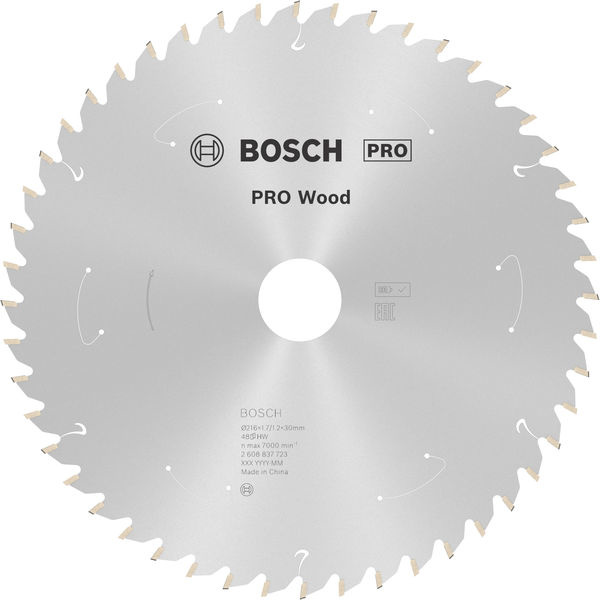 Pilový kotouč PRO Wood cordless pro akumulátorovou okružní pilu, 216 × 1,7 × 30 mm, T48