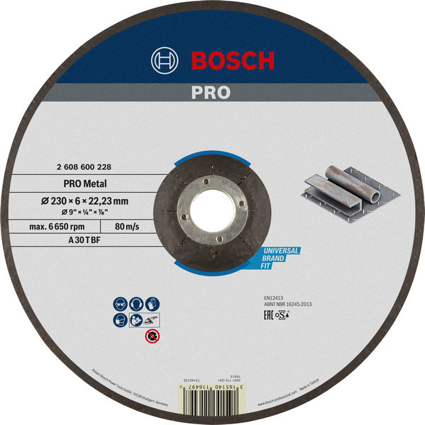 Hrubovací kotouč PRO Metal, 230 × 6 × 22,23 mm, oSa
