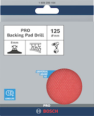 Podložný talíř PRO Backing Pad, 125 × 8 mm, suchý zip