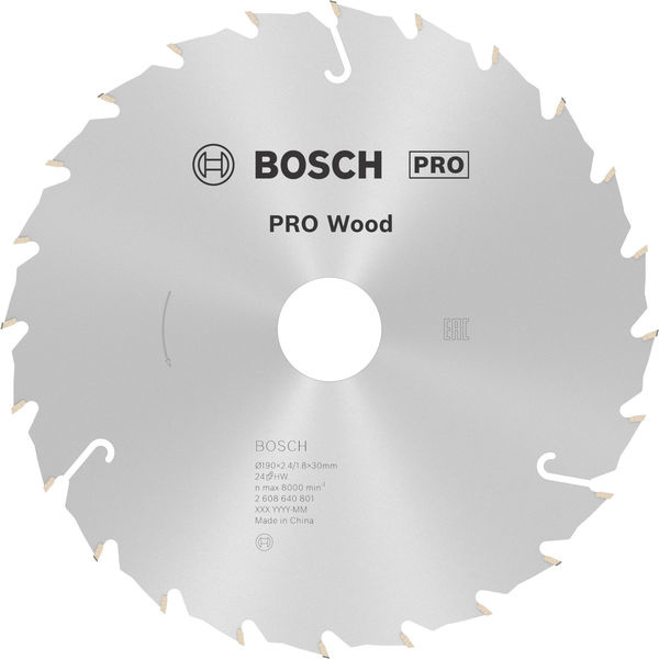 Pilový kotouč PRO Wood pro okružní pilu, 190 × 2,4 × 30 mm, T24