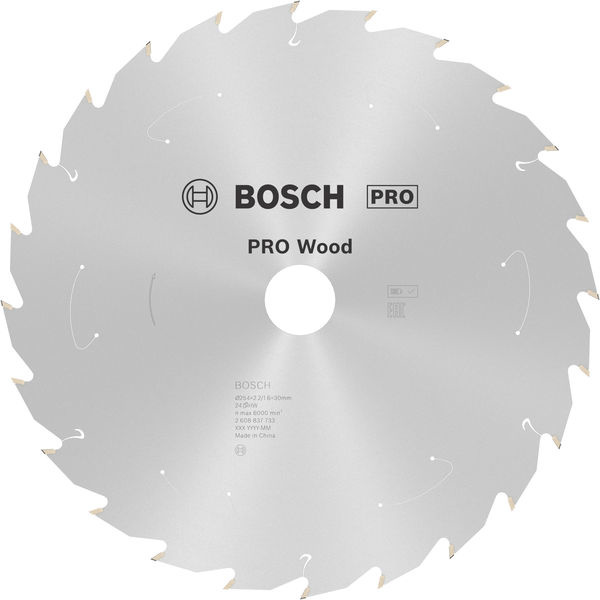 Pilový kotouč PRO Wood cordless pro akumulátorovou okružní pilu, 254 × 2,2 × 30 mm, T24