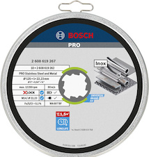 Řezací kotouč PRO Stainless Steel and Metal, 125 × 1 × 22,23 mm, X-Lock, rovný, 10 ks
