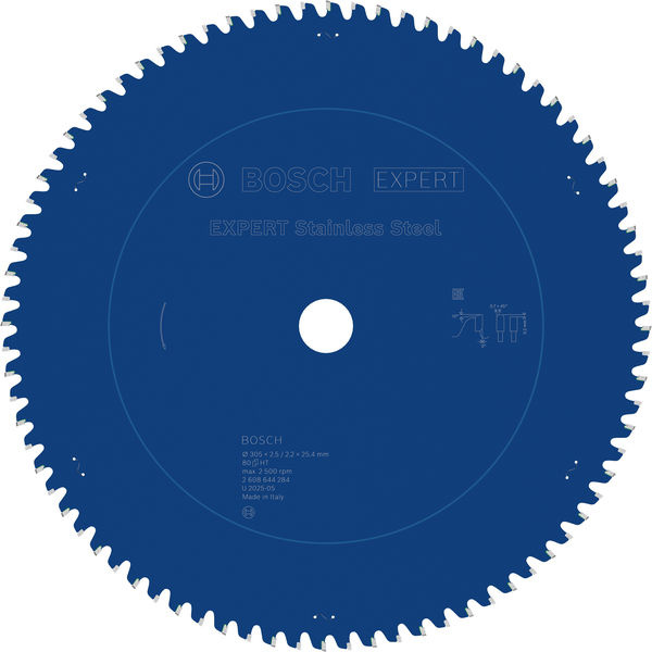 Pilový kotouč EXPERT Stainless Steel, 305 × 2,5/2,2 × 25,4 mm, T80