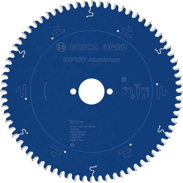 Pilový kotouč EXPERT Aluminium pro okružní pilu, 210 × 2,8/1,8 × 30 mm, T72
