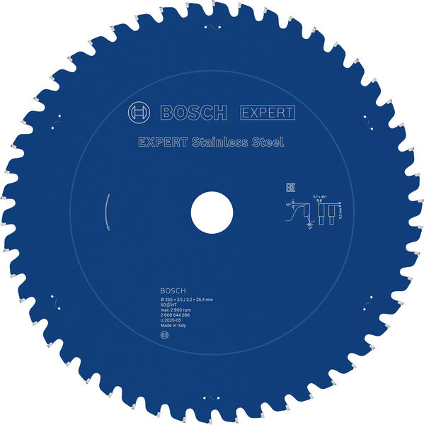 Pilový kotouč EXPERT Stainless Steel, 255 × 2,5/2,2 × 25,4 mm, T50