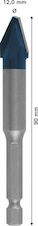 Vrták EXPERT HEX-9 Hard Ceramic 12 × 90 mm