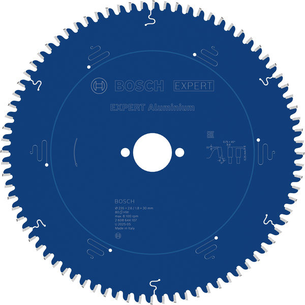 Pilový kotouč EXPERT Aluminium pro okružní pilu, 235 × 2,6/1,8 × 30 mm, T80