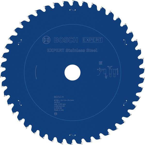 Pilový kotouč EXPERT Stainless Steel, 230 × 1,9/1,6 × 25,4 mm, T46