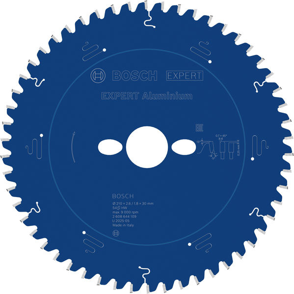 Pilový kotouč EXPERT Aluminium pro okružní pilu, 210 × 2,6/1,8 × 30 mm, T54