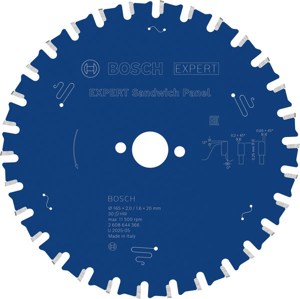 Pilový kotouč EXPERT Sandwich Panel, 165 × 2/1,6 × 20 mm, T30