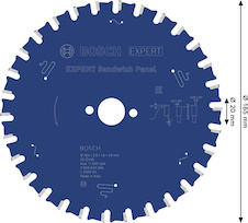 Pilový kotouč EXPERT Sandwich Panel, 165 × 2/1,6 × 20 mm, T30