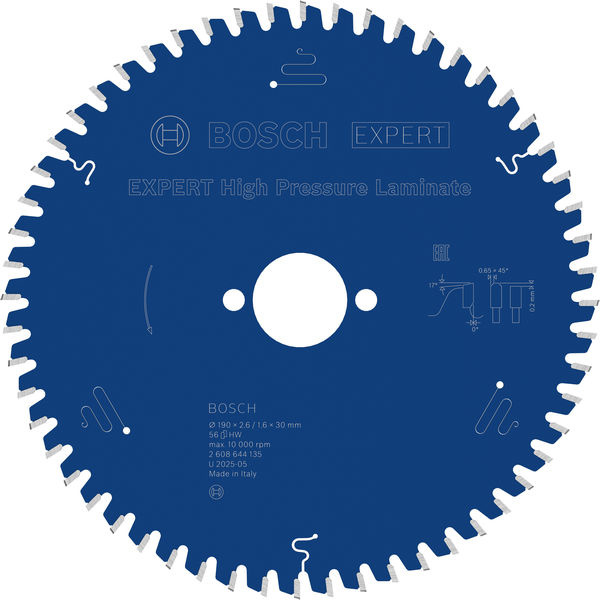 Pilový kotouč EXPERT High Pressure Laminate, 190 × 2,6/1,6 × 30 mm, T56