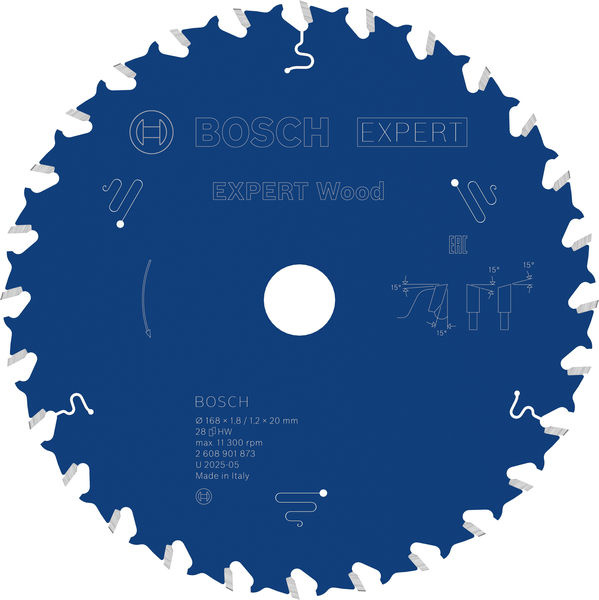 Pilový kotouč EXPERT Wood, 168 × 1,8/1,2 × 20 mm, T28