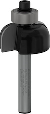 Dlabací fréza s kuličkovým ložiskem PRO, R 6,4, stopka 6 mm
